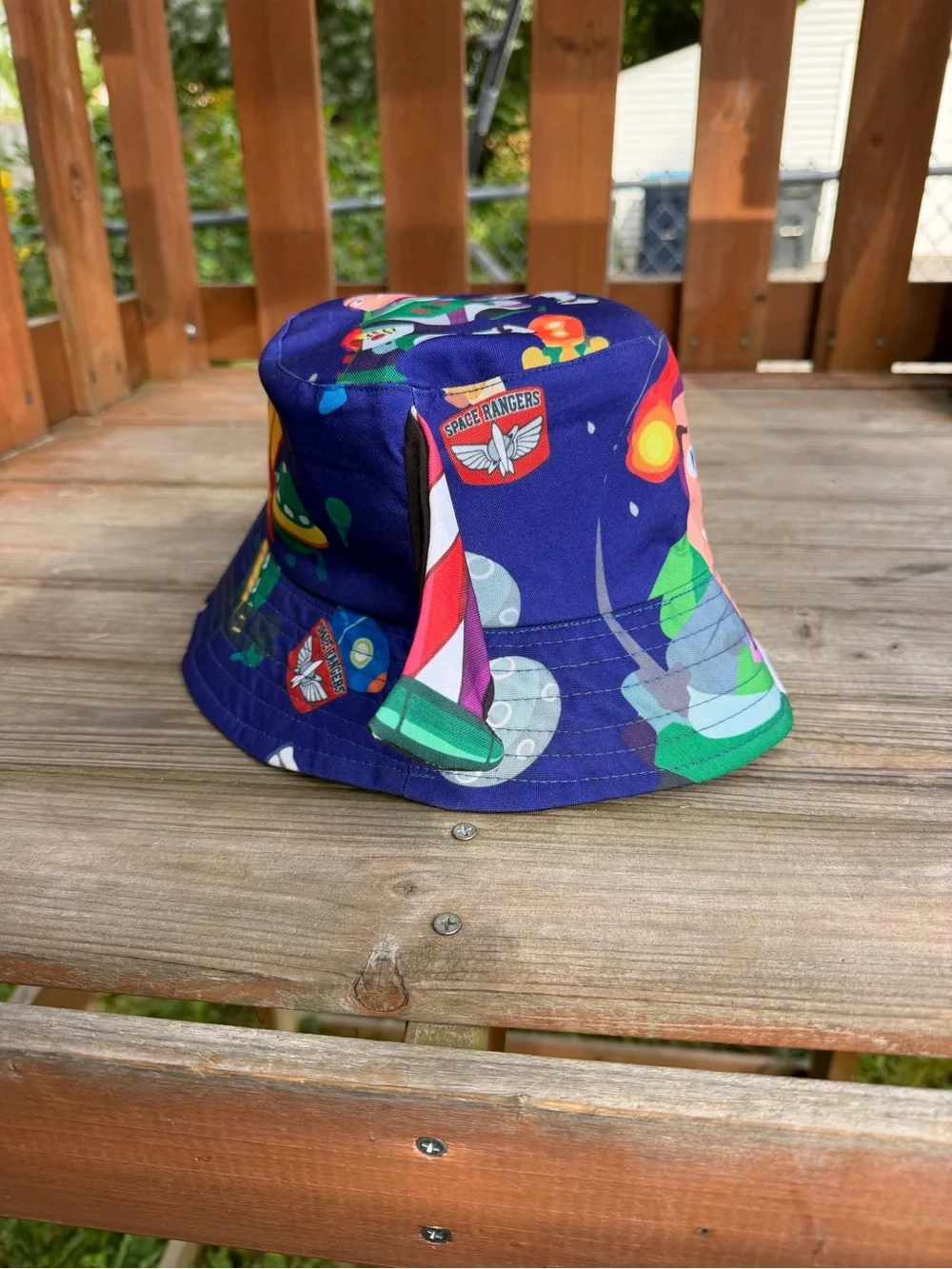 Buzz Lightyear Kids' Space Bucket Hat with Green & Red Accents